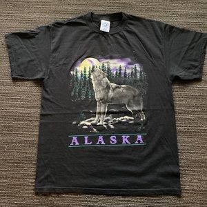 Alaska wolf t shirt